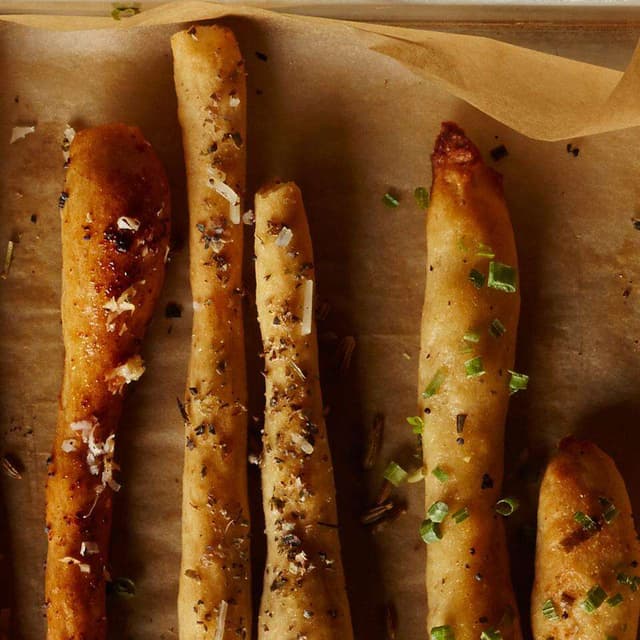 Chive & Garlic Breadsticks