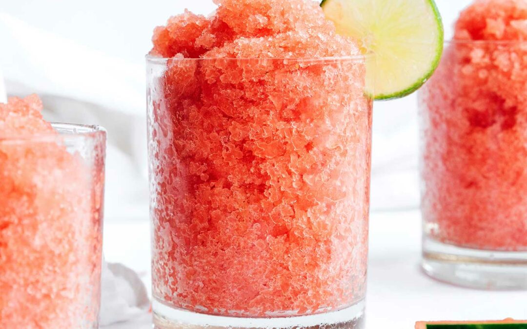 Coconut-Lime Watermelon Granita