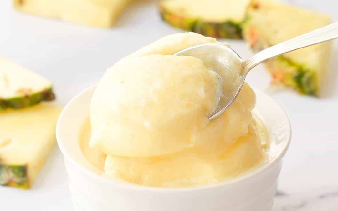 Golden Pineapple Sorbet