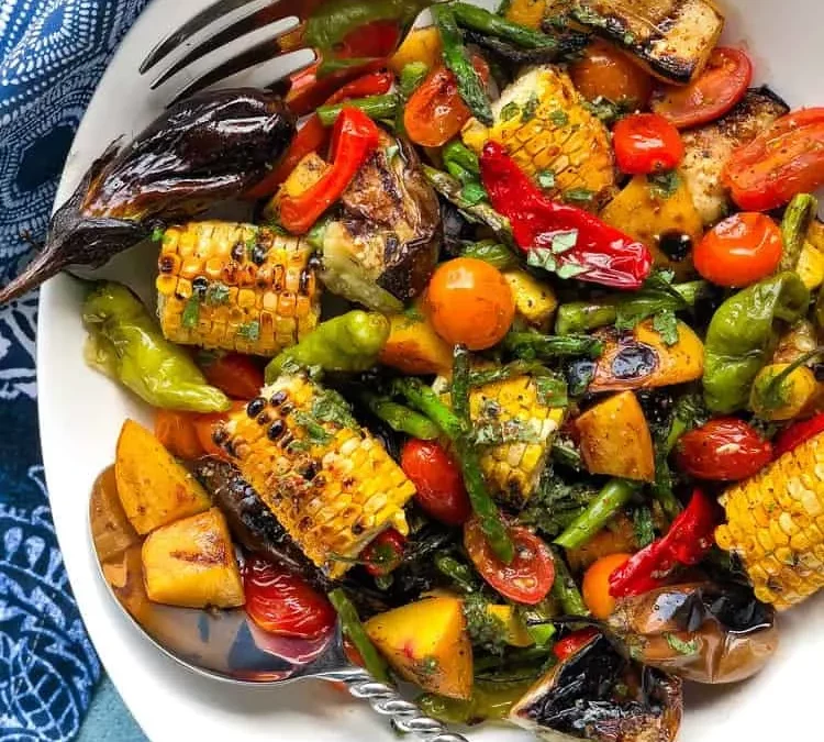 Grilled Summer Vegetable Salad with Herbed Vinaigrette