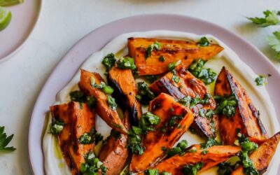 Grilled Sweet Potatoes with Gremolata