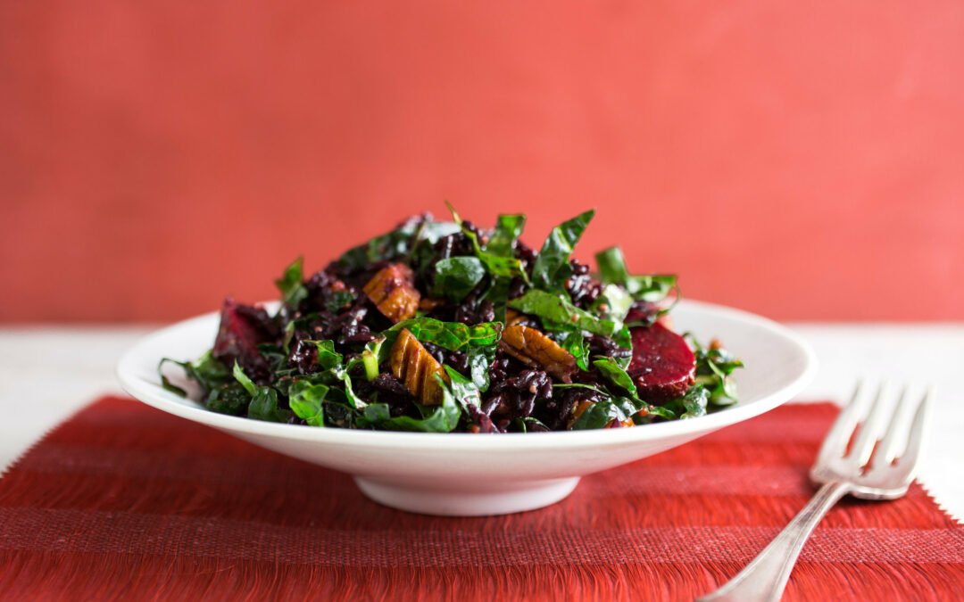 Kale Salad with Beets & Wild Rice