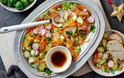 Radish & Carrot Slaw with Toasted Sesame Dressing