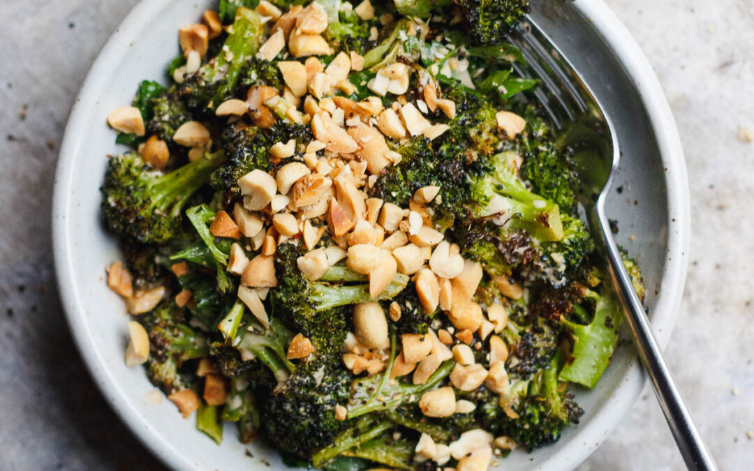 Sautéed Broccoli with Peanut Sauce