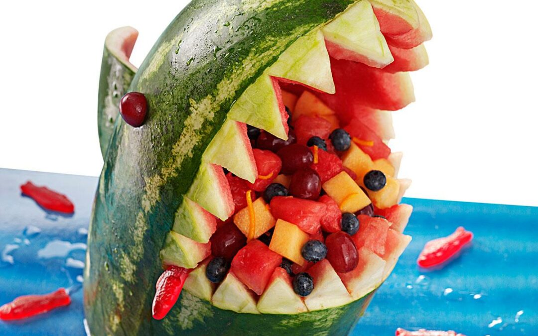 Shark Watermelon Fruit Bowl