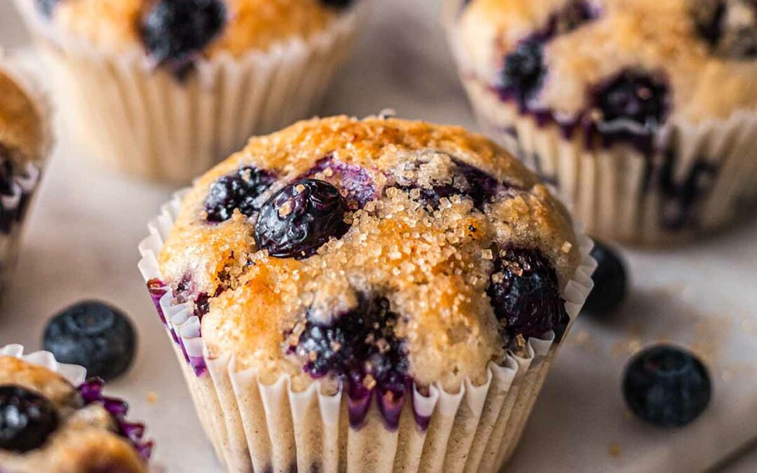 Vegan Blueberry Muffins