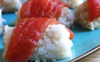 Vegan Sushi with Tomato “Tuna”