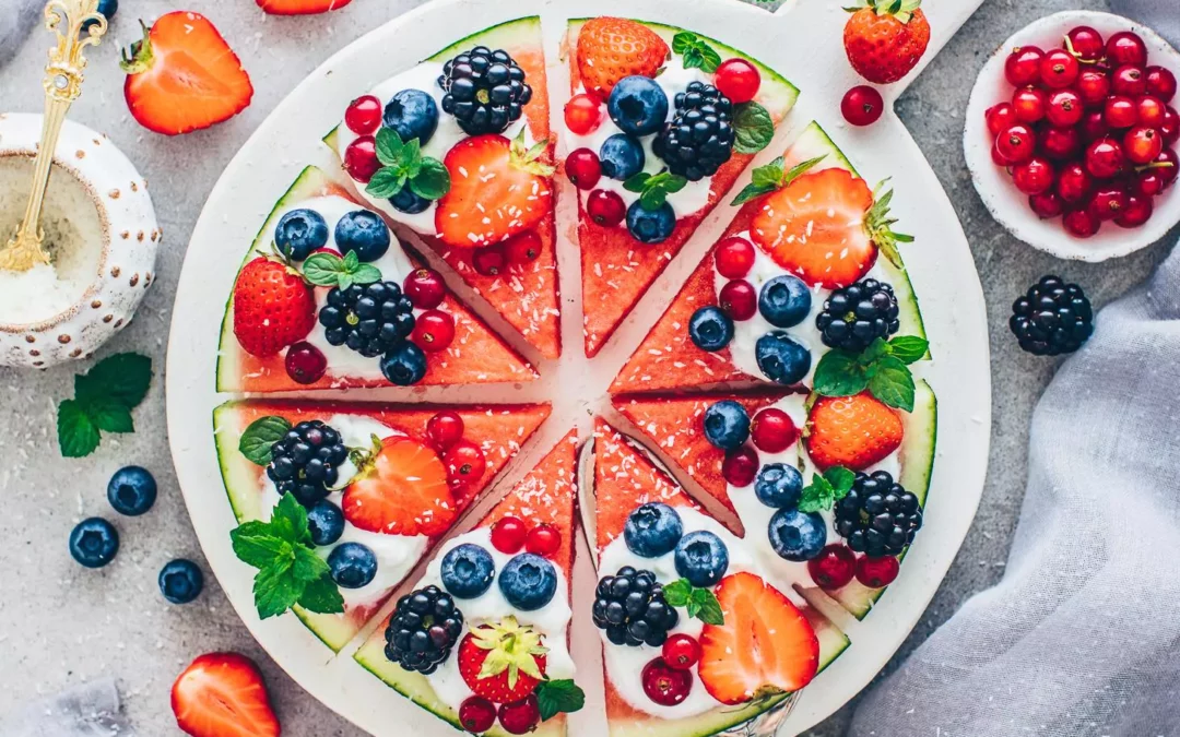 Vegan Watermelon Fruit Pizza