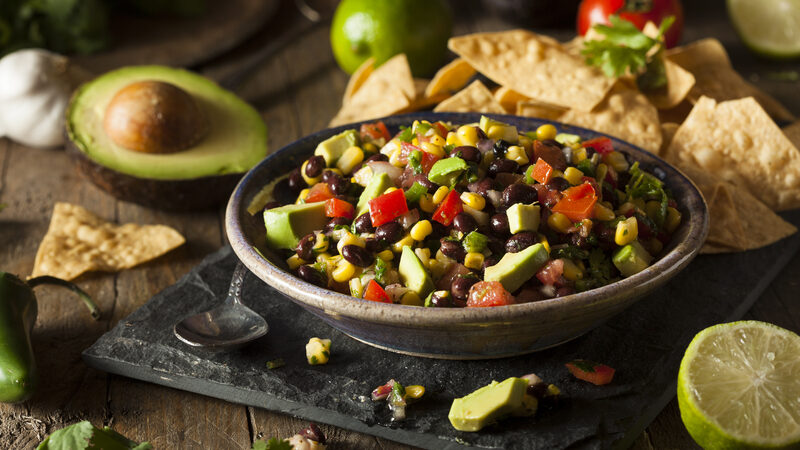 Zesty Avocado Black Bean Dip