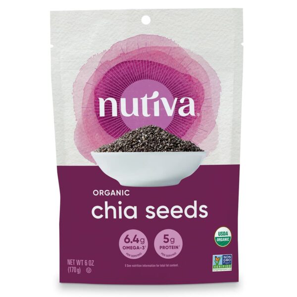 6 LB USDA ORGANIC PREMIUM BLACK CHIA SEEDS VEGAN,GLUTEN-FREE,nonGMO,Foil Zip Bag