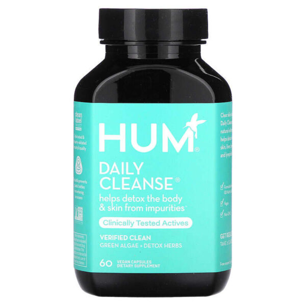 HUM Nutrition Daily Cleanse 60 Vegan Capsules Exp 03/2020